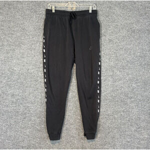 Nike Pants Mens Medium Jogger Black Slim Fit Casual Sweatpants Logo‎ Swoosh